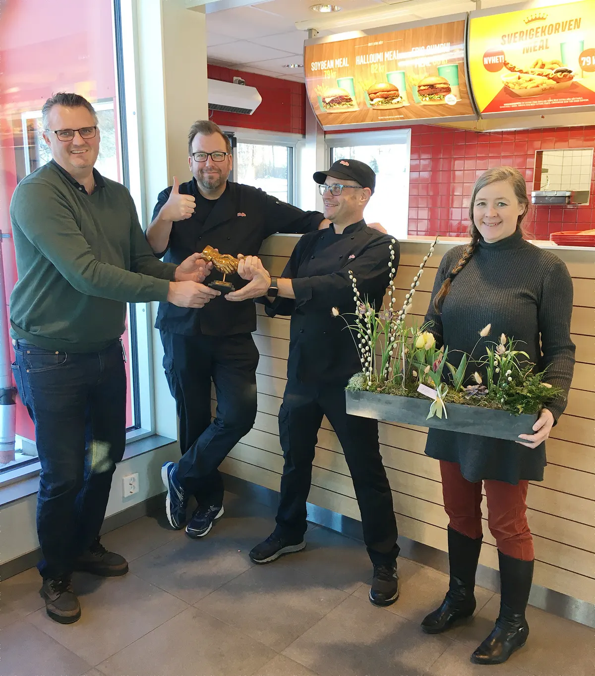Foto från vänster: Per Heikman Kilenkrysset, Krister Thomsen Sibylla, Mikael Carlsson Sibylla och Matilda Pettersson Kilenkrysset.&nbsp;