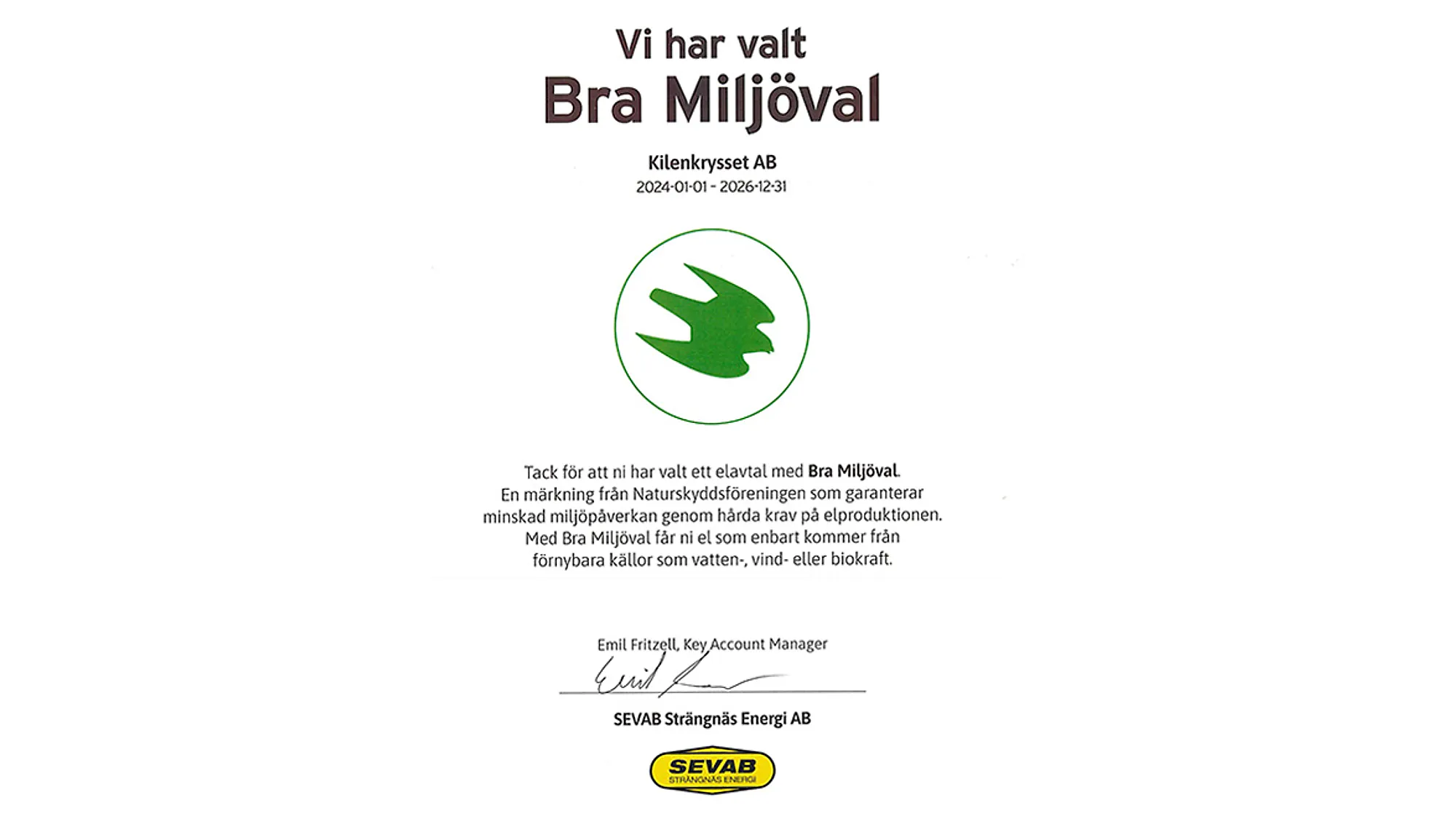Bra Miljöval 1